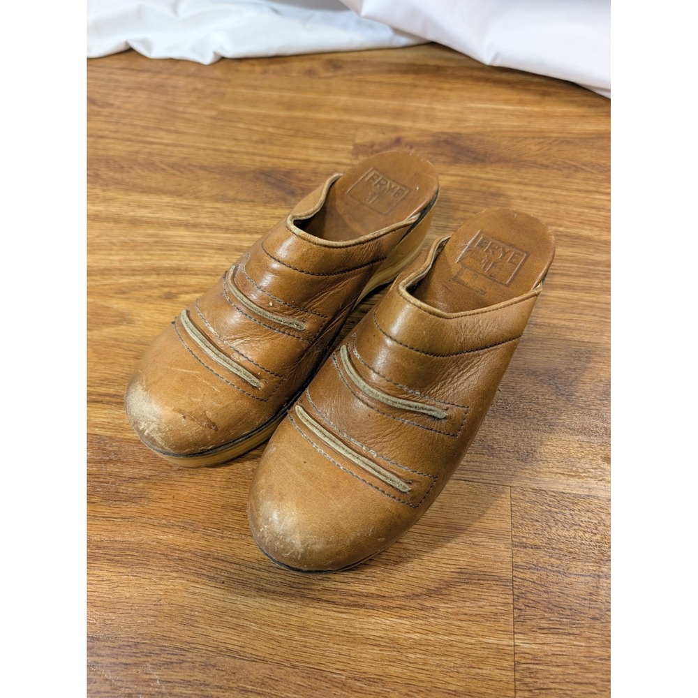 Frye Boots Wool Sole Leather Clogs Size 7